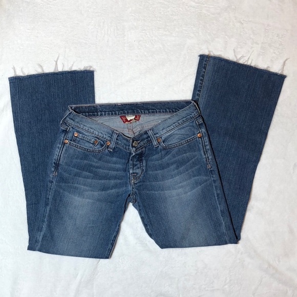 Lucky Brand Denim - Lucky Brand Bootcut Washed Jeans with Lace Detail